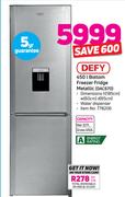 Defy 450Ltr Bottom Freezer Fridge Metallic DAC670