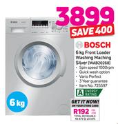 Bosch 6Kg Front Loader Washing Machine Silver WAB20268