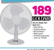 Goldair 23cm Desk Fan GDF-9Y