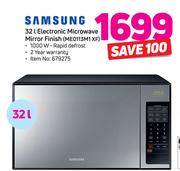 Samsung 32Ltr Electronic Microwave Mirror Finish ME0113M1 XF