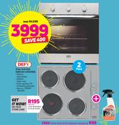 Defy 2 Piece Oven & Hob DBO461 + DHD399 Free Weiman Oven & Grill Cleaner