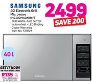 Samsung 40Ltr Electronic Grill Microwave MG402MADXBB F