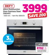 Defy 60cm Multifunction Oven Stainless Steel DBO463
