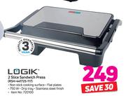 Logik 2 Slice Sandwich Press RSH-441725-117