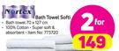 Nortex Bath Towel Softi 70 x 127cm-For 2