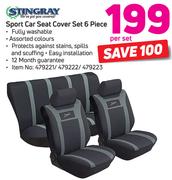 Stingray Sport Car Seat Cover Set 6 Piece-Per Set