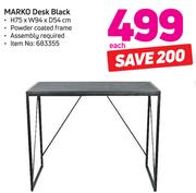 Marko Desk Black-Each