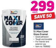 Dulux Maxi Cover Gloss Enamel-5Ltr Each