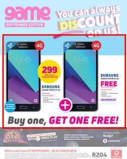 Game Vodacom : You Can Always Discount On Us (7 Sept - 6 Oct 2018), page 1