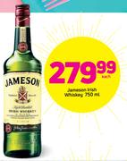 Jameson Irish Whiskey-750ml Each