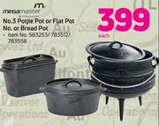 Megamaster No. 3 Potjie Pot Or Flat Pot/No. Or Bread Pot-Each