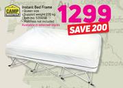 Campmaster instant queen air bed outlet frame