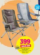 Camp Master Deluxe 300 High Back Camping Chair-Each