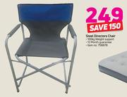Steel Directors Chair-Each