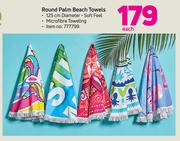 Round Palm Beach Towels-Each