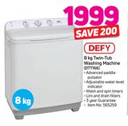 Defy 8kg Twin Tub Washing Machine DTT166