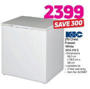 KIC 210Ltr Chest Freezer (White) KCG 210 1