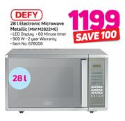 Defy 28Ltr Electronic Microwave (Metallic) MW M2822MG