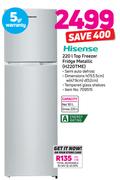 Hisense 220Ltr Top Freezer Fridge (Metallic) H220TME