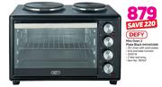 Defy Mini Oven 2 Plate Black MOH9328B