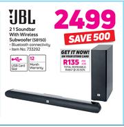 Jbl 2.1 soundbar south africa hot sale