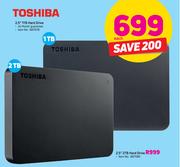 Toshiba 2.5" 1TB Hard Drive-Each