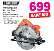 Black & Decker 1400W 185mm Circular Saw