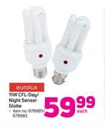 Eurolux 11W CFL-Day/Night Sensor Globe-Each