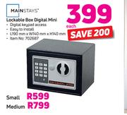 Mainstays Lockable Box Digital Medium-Each