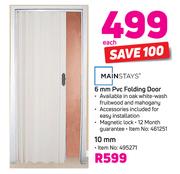 Mainstays 10mm PVC Folding Door-Each