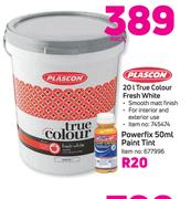Plascon True Colour Fresh White-20Ltr Each
