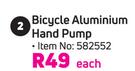 Raleigh Bicycle Aluminium Hand Pump-Each