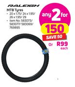 Raleigh MTB Tyres-Each
