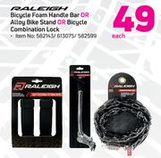 Raleigh Bicycle Foam Handle Bar Or Alloy Bike Or Bicycle Combination Lock-Each
