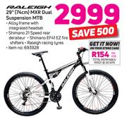 Raleigh 29” 74cm MXR Dual Suspension MTB