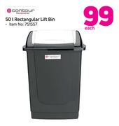 Contour 50Ltr Rectangular Lift Bin-Each