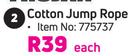 Trojan Cotton Jump Rope-Each
