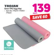 Trojan 6mm TPE Yoga Mat-Each