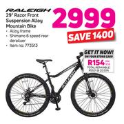 Raleigh 29" Razor Front Suspension Alloy Mountain Bike
