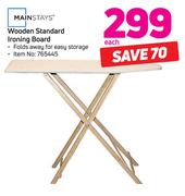 Mainstays Wooden Standard Ironing Board-Each