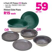 4 Pack HP Plates Or Bowls-Per Set