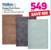 Waltex Shaggu Plush Mocca 120 x 180cm-Each