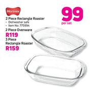 Merinex 2 Piece Rectangle Roaster-Per Set