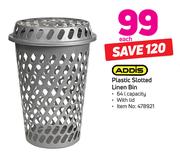 Addis Plastic Slotted Linen Bin-Each