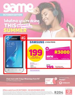 Game Vodacom : Whateva You're Doing This Summer (5 Oct - 6 Nov 2018), page 1