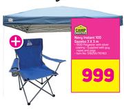 Camp Master Navy Instant 100 Gazebo 3x3m