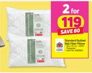 Always Home Standard Quilted Ball Fiber Pillow 45x70cm-For 2