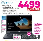 Dell Intel Celeron Notebook 3552
