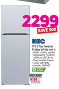 KIC 170Ltr Top Freezer Fridge White 518 1