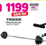 Trojan 40Kg Barbell Set
